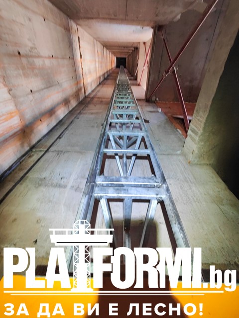 Строителен подемник за асансьорна шахта под наем 1 тон в София